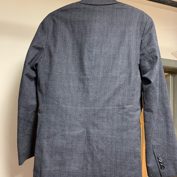 Banana Republic Blazer, Dark Gray Plaid - Picture 2 of 2